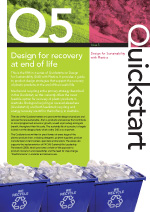 Q5: Design for recovery at end of life